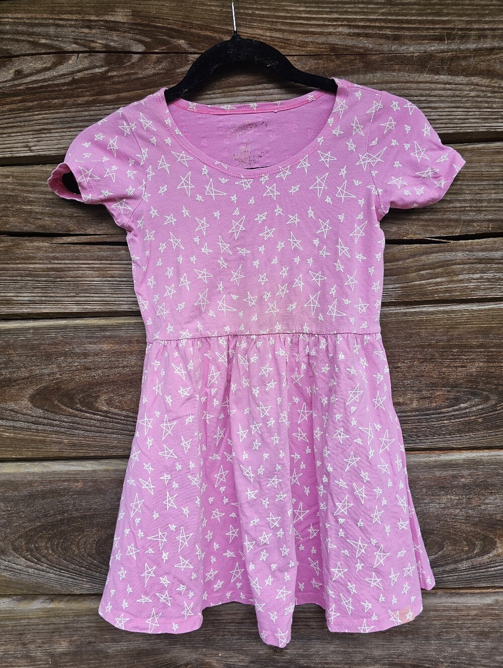 June & January Girls Star Print Dress Size 7/8